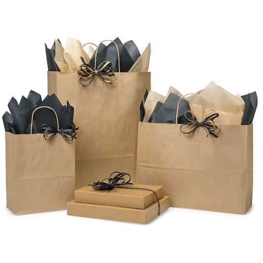 Brown Kraft Paper Shopping Bags