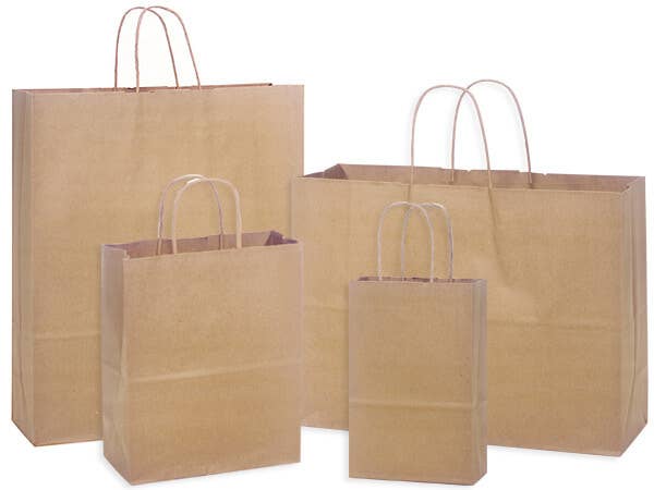 Brown Kraft Paper Shopping Bags