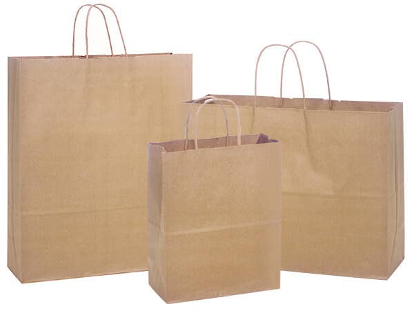 Brown Kraft Paper Shopping Bags