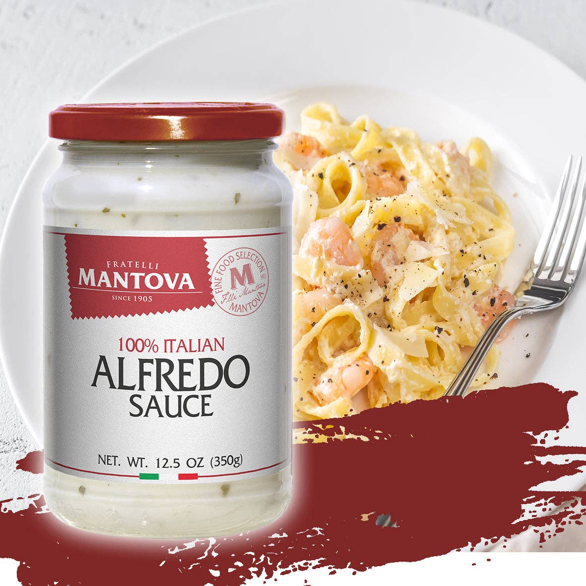 Mantova Alfredo Sauce, 12.5 oz.