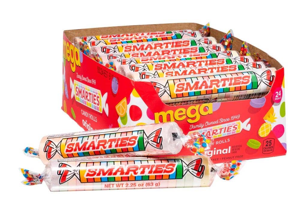 Smarties Mega Roll, 2.25oz, 24ct Case